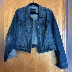 Maurices Dark Blue Jean Jacket Cropped